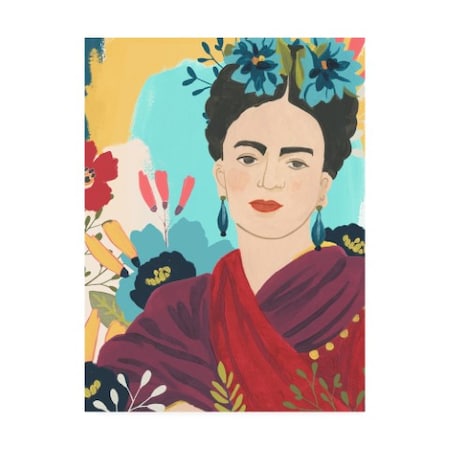 June Erica Vess 'Frida's Garden II' Canvas Art,24x32